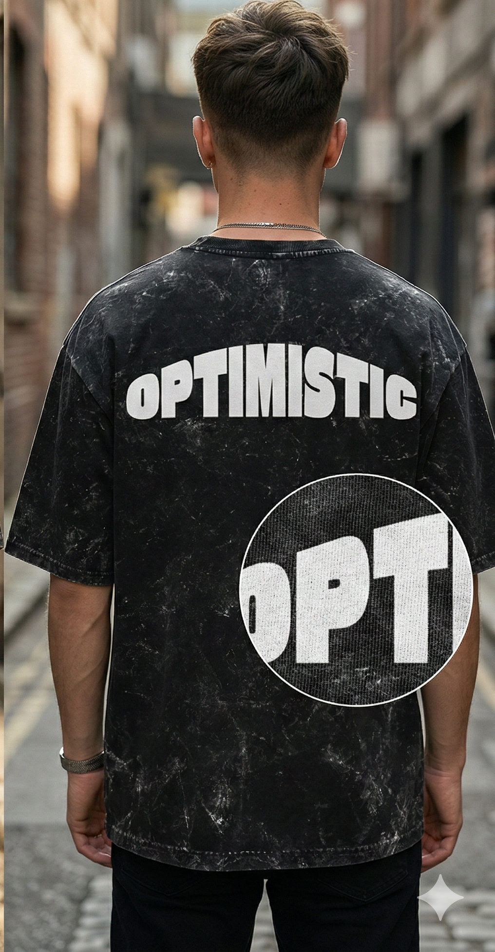 OPTIMISTIC ACID WASH T-SHIRT