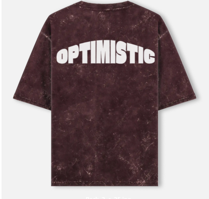 OPTIMISTIC ACID WASH T-SHIRT