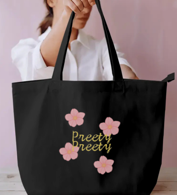 PRETTY FLOWER TOTE BAG