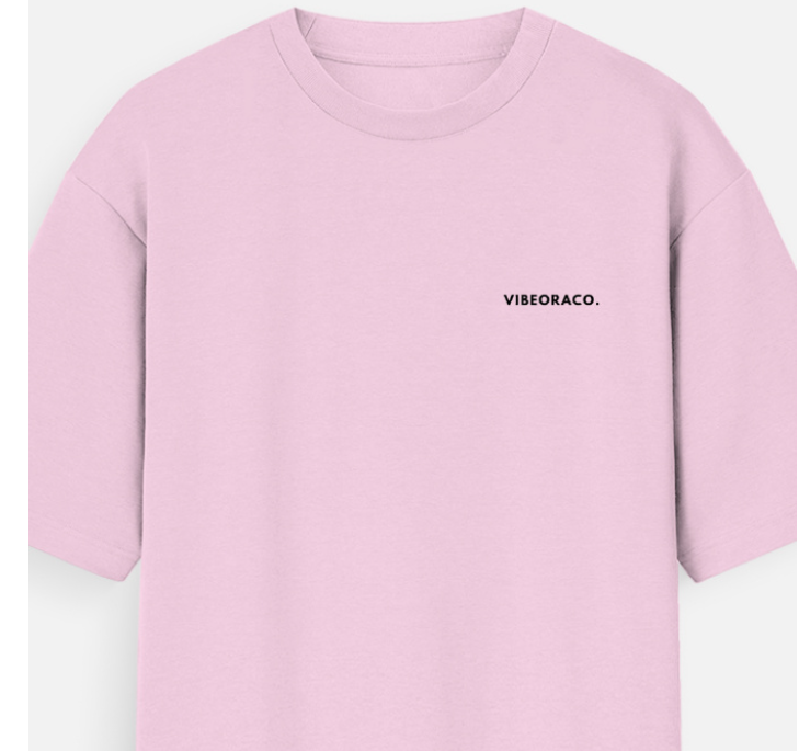OVERSIZED PINK GRAPHIC T-SHIRT