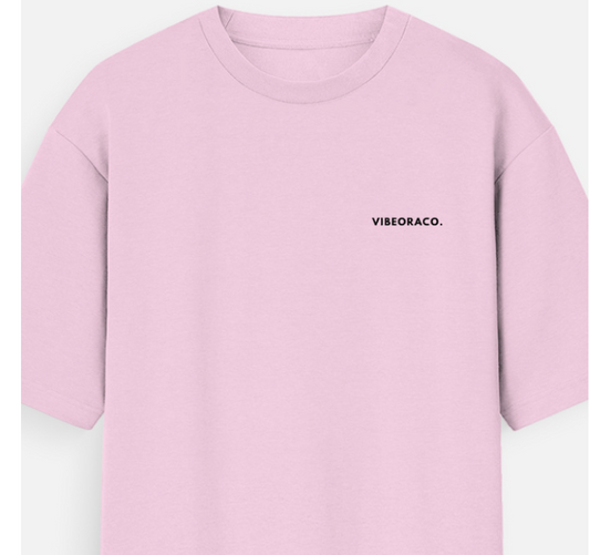 OVERSIZED PINK GRAPHIC T-SHIRT