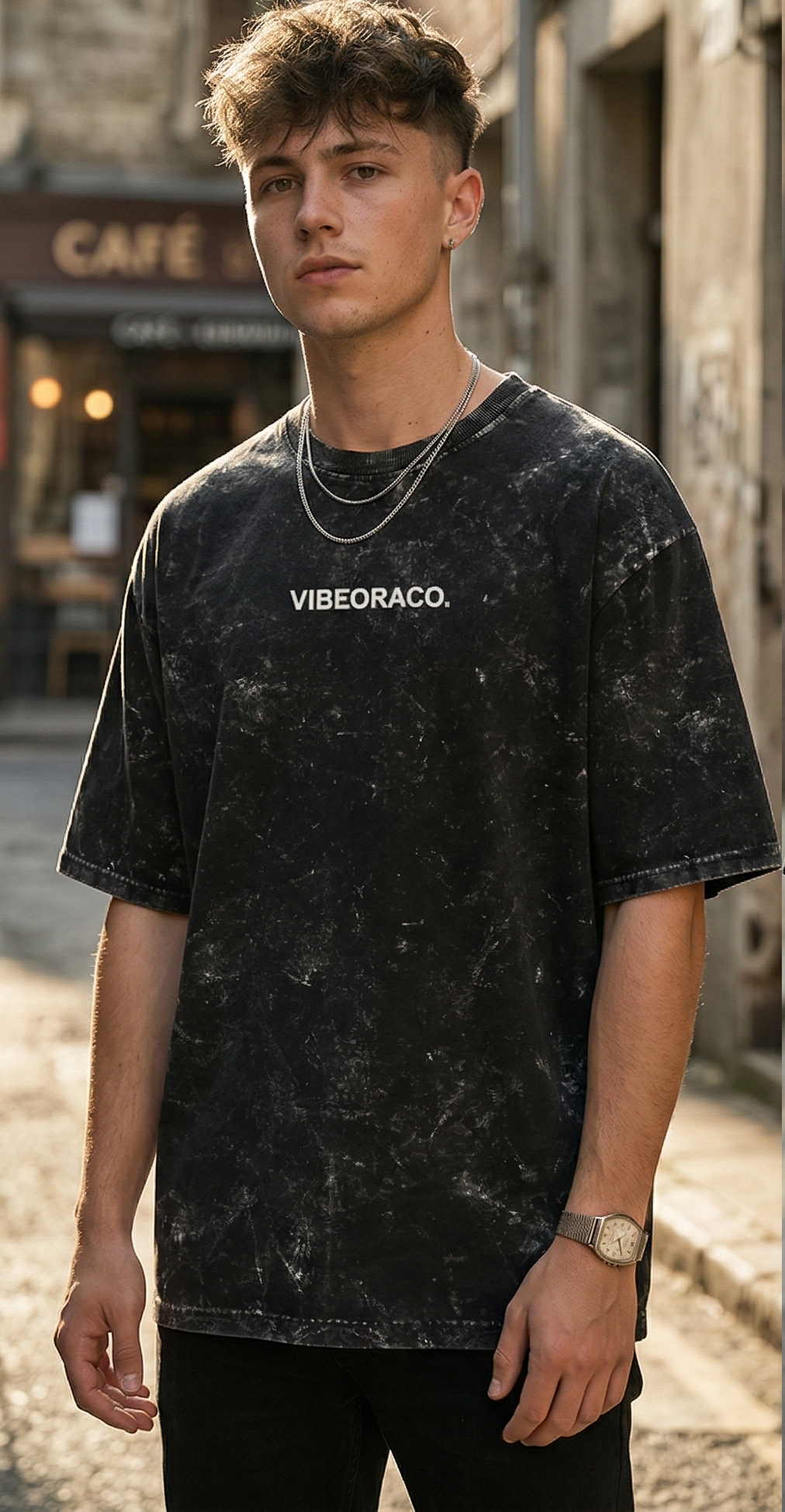 OPTIMISTIC ACID WASH T-SHIRT